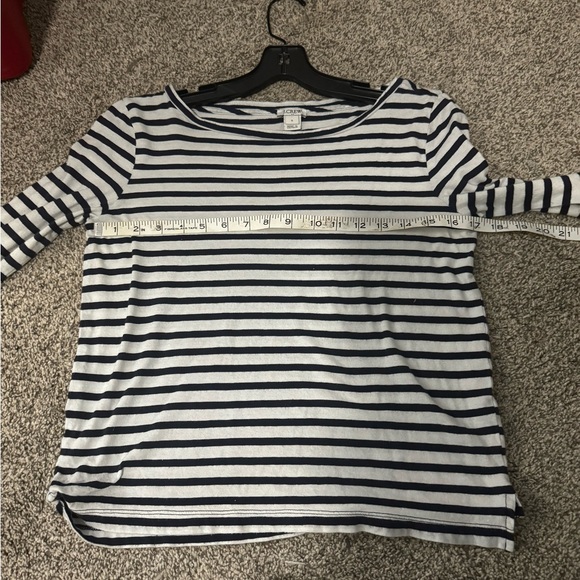 J. Crew 3/4 Sleeved Boatneck Tee with Accent Ties, Size S - Picture 11 of 12